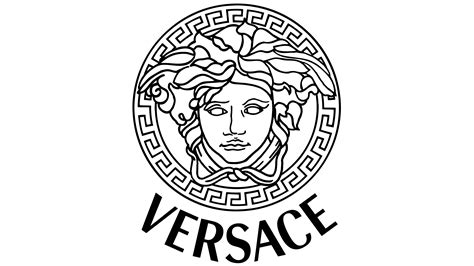 symbol of versace|versace logo black and white.